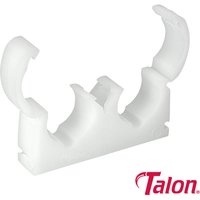 Talon TALTD22 Double Hinged Clip - White - Td22 22Mm Bag 50