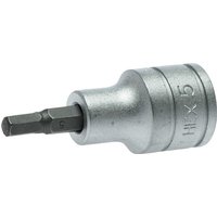 Teng S2 Hexagon Socket Bit 1/2in Drive 5 mm M121505-C