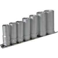 Teng M3807 Socket Clip Rail Set, 3/8in Drive, 7-Piece Metric M3807