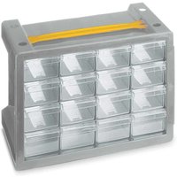 Terry TE1000057 Poker 16 Multidrawer Storage Unit Grey