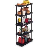 Terry TS1001251 Scaff 8040/5 Black Adjustable Shelving Unit Pk Qty 1