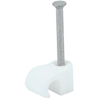 Timco 225147 Round Cable Clips - White To Fit 3.5Mm Box 100