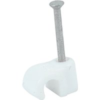 Timco 225258 Round Cable Clips - White To Fit 4.5Mm Box 100
