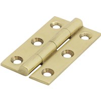 Timco 234654 Solid Drawn Hinge - Solid Brass - Polished Brass 50 X 28