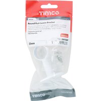 Timco Centre Bracket - For Round Tube - White TIMpac 1 204166P