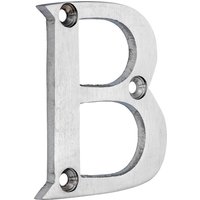 Timco Door Letter B - Satin Chrome TIMpac 1 200059P