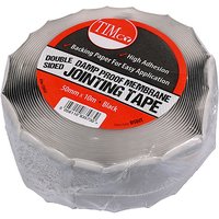 Timco DSDJT Double Sided Damp Proof Membrane Jointing Tape 10M X 50Mm Roll 1