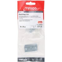 Timco Flush Hinge (105) - Zinc TIMpac 1 434451P