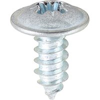 Timco Metal Tapping Screws - Pz - Flange - Self-Tapping - Zinc Box 200 00838CFAZS