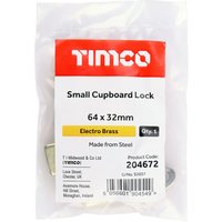 Timco Small Cupboard Lock - Electro Brass Bag 1 204672