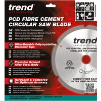 Trend Pcd Fibre Cement Circular Saw Blade 260Mm X 30Mm X 6T PCD/FSB/2606