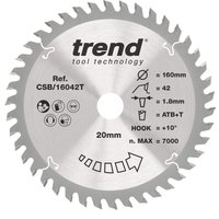 Trend Wood Cordless Circular Saw Blade 160Mm X 20Mm X 42T CSB/16042T
