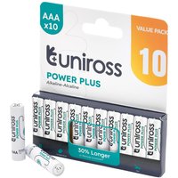 Uniross Lr03 Aaa Power Plus Alkaline Batteries (Pack Of 10) Pk 1 21695