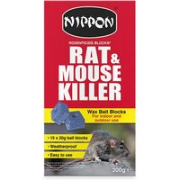 Vitax 5NRWB300 Nippon Rodenticide Wax Blocks 300G
