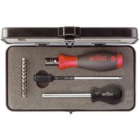Wiha TorqueVario-S Torque Screwdriver and 10 Piece Bit Set