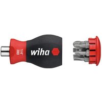 Wiha 33738 Magnetic Softfinish® Stubby Screwdriver With Bit Magazine (Sl Ph)