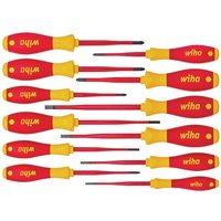 Wiha Softfinish Slimfix 12 Piece VDE Insulated Screwdriver Set