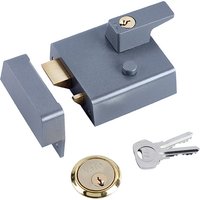 Yale Locks 630001205402 P1 Double Security Nightlatch 60Mm Backset Dmg Dark Grey Finish Visi