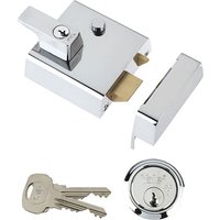 Yale Locks 630002215162 P2 Double Security Nightlatch 40Mm Backset Chrome Finish Visi