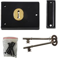Yale Locks P-402-BK P402 Rim Lock Black Finish 102 X 76Mm Visi