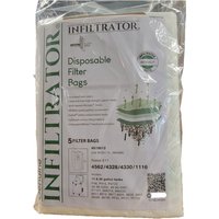 Paper bag, 2-ply totally enlclosed, 5 pak, Fits PF25HM and PF27HM