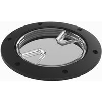 Lid 4" - Clear w/ Black Ring