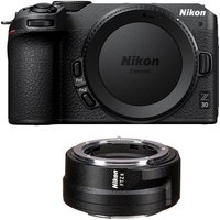 Nikon Z30 Mirrorless Camera Body with FTZ II mount adapter