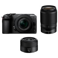Nikon Z30 Mirrorless Camera with Z DX 16-50mm, Z DX 50-250mm and Z 40mm Lenses