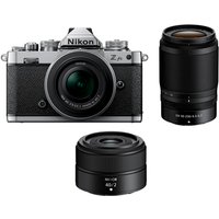Nikon Z fc Mirrorless Camera with Z DX 16-50mm (Silver), Z DX 50-250mm and Z 40mm Lenses