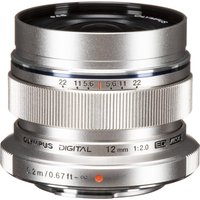 Olympus M.Zuiko Digital ED 12mm f/2 Lens Silver