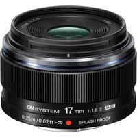 OM SYSTEM M.Zuiko Digital 17mm f/1.8 II Lens Black