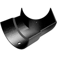 Cast Aluminium Half Round Gutter External Angle - 135 Degree x 125mm Black