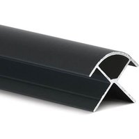 Guardian Internal Cladding Aluminium External Corner - 2400mm Black - For 10mm Bathroom/Shower/Kitchen/Ceiling Panels