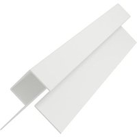 Fibre Cement Cladding Aluminium External Corner - 3mtr White