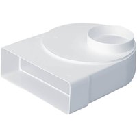 Monsoon Rectangular Ventilation Duct Elbow with 150mm Rotation Spigot - 220mm x 90mm