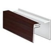 FloPlast Shiplap Cladding Two Part Top Edge Trim - 5mtr Rosewood