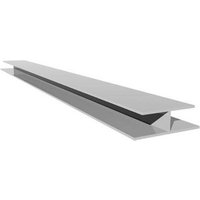 FloPlast Shiplap Cladding Centre Joint Trim - 5mtr White