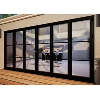 Heritage Aluminium Bifold Door - 4200mm Black - 3 Left 3 Right