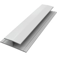 White Hollow Soffit H Trim - 5mtr