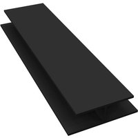 Black Smooth Soffit H Trim - 5mtr