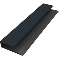 Anthracite Grey Woodgrain Hollow Soffit J Trim - 5mtr
