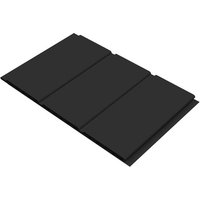300mm Black Smooth Hollow Soffit Board - 10mm x 5mtr
