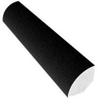 PVC Quadrant - 19mm x 5mtr Black Ash Woodgrain