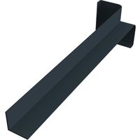 Fascia Internal Corner Trim - 300mm Anthracite Grey Smooth