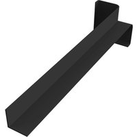 Fascia Internal Corner Trim - 300mm Black Smooth
