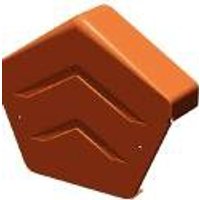 Dry Verge Ridge Cap Angled - Terracota