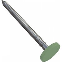 Plastic Headed Nails - 50mm Chartwell Green Woodgrain - Box of 100
