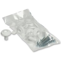 Exitex Fixing Buttons - for 25mm Polycarbonate Sheets White - Box of 10