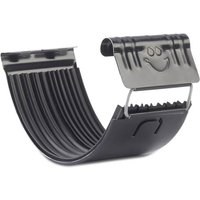 Steel Gutter Union - 120mm Black