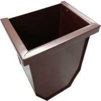 Steel Gutter Hopper - for 87mm Outlet Copper Effect